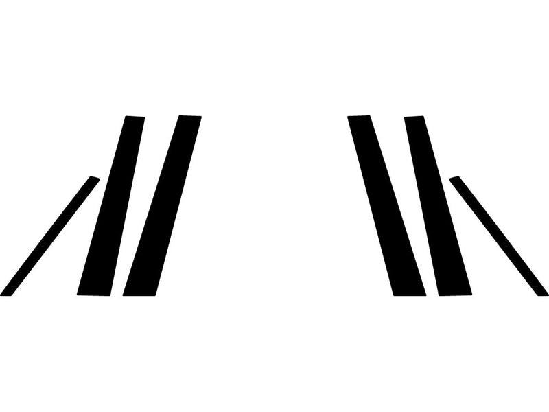 infiniti m45 2005-2010 Carbon Fiber Pillar Trim Diagram