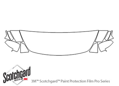 m56 3M Clear Bra Hood Precut PPF Diagram