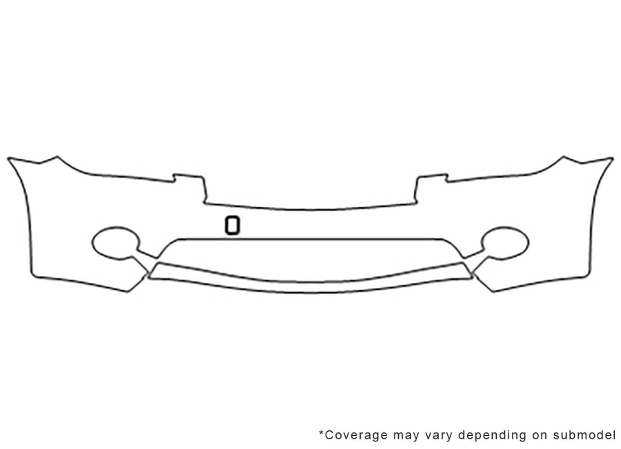 m56 Avery Dennison Clear Bra Bumper Precut PPF Diagram