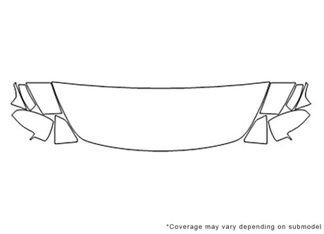 m56 Avery Dennison Clear Bra Hood Precut PPF Diagram