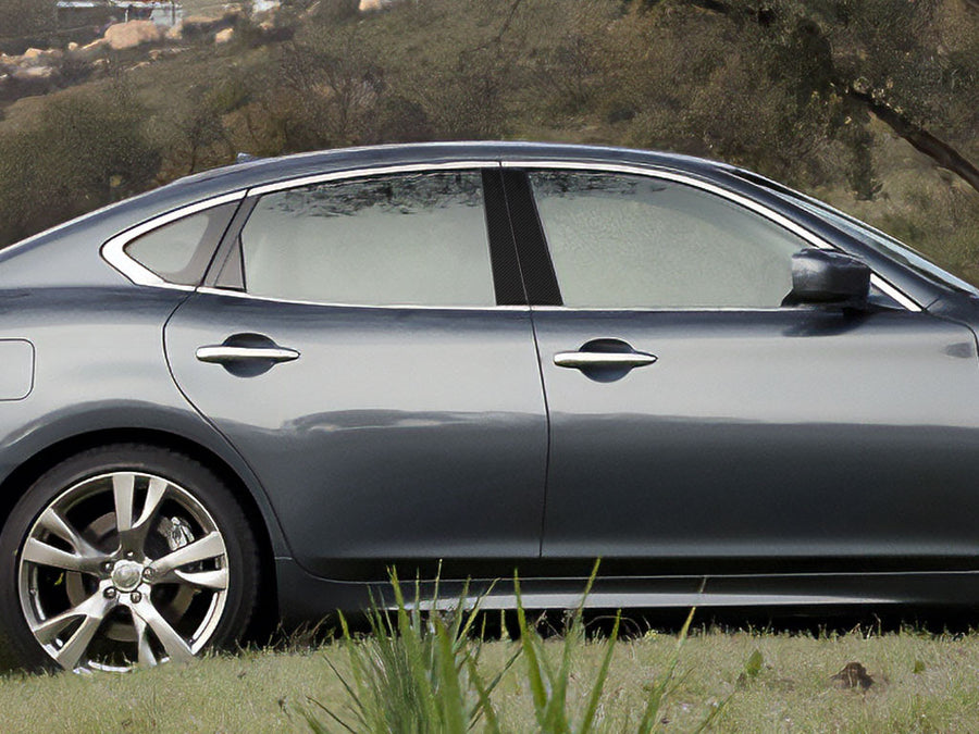 infiniti m56 2011-2013 Carbon Fiber Pillar Cover Diagram