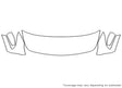 q40 3M Clear Bra Hood Precut PPF Diagram