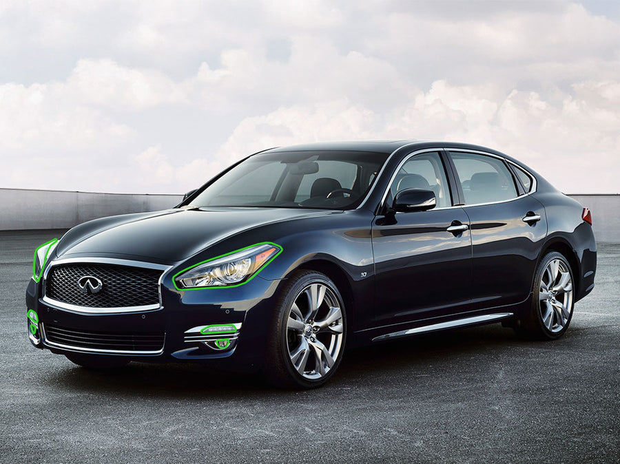 infiniti q40 2015-2015 Headlight Protection Installation Location