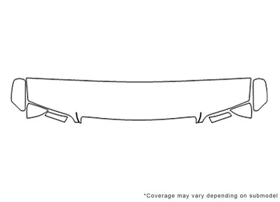 q45 Avery Dennison Clear Bra Hood Precut PPF Diagram