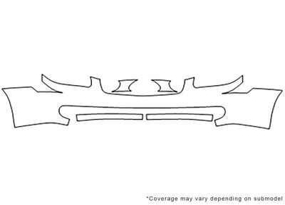 q45 3M Clear Bra Bumper Precut PPF Diagram
