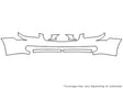 q45 Avery Dennison Clear Bra Bumper Precut PPF Diagram