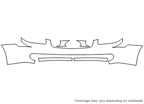 q45 Avery Dennison Clear Bra Bumper Precut PPF Diagram