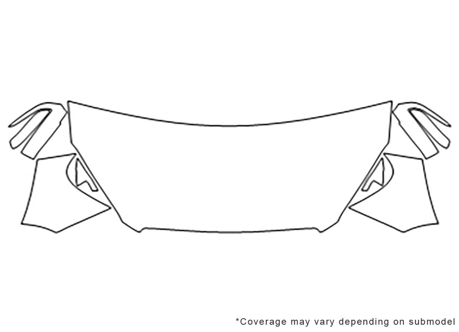 q45 Avery Dennison Clear Bra Hood Precut PPF Diagram