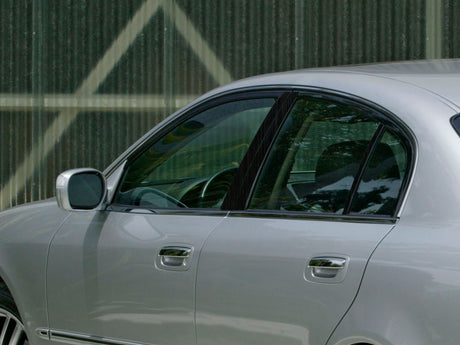infiniti q45 2002-2006 Brushed Aluminum Black Pillar Cover Diagram