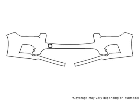 q50 Avery Dennison Clear Bra Bumper Precut PPF Diagram