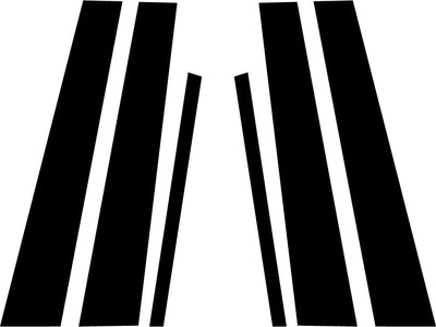 infiniti q50 2014-2024 Matte Black Pillar Trim Diagram