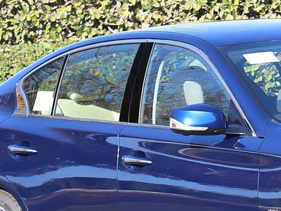 infiniti q50 2014-2024 Brushed Aluminum Black Pillar Cover Diagram