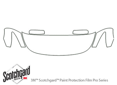 q60 3M Clear Bra Hood Precut PPF Diagram