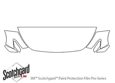 q60 3M Clear Bra Hood Precut PPF Diagram