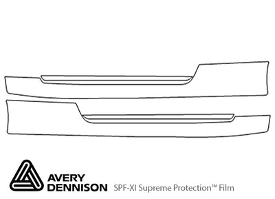 q60 Avery Dennison Clear Bra Door Cup Precut PPF Diagram