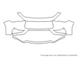 q60 3M Clear Bra Bumper Precut PPF Diagram