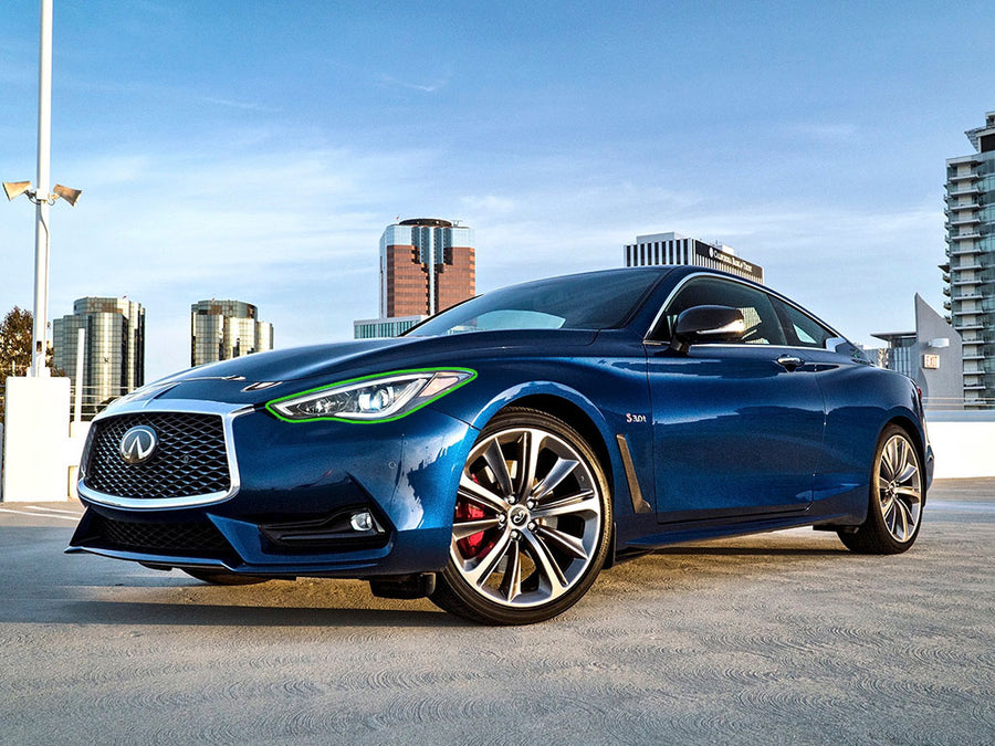 infiniti q60 2017-2020 Headlight Protection Installation Location