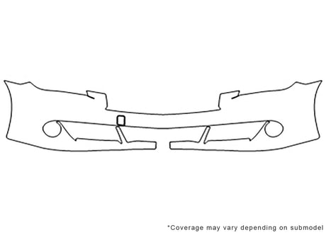 q70 3M Clear Bra Bumper Precut PPF Diagram