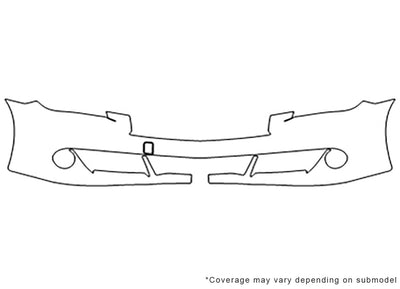 q70 Avery Dennison Clear Bra Bumper Precut PPF Diagram