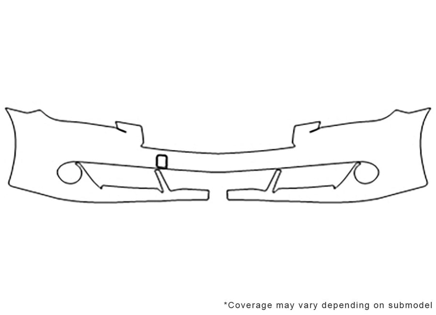 q70 Avery Dennison Clear Bra Bumper Precut PPF Diagram