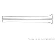 q70 Avery Dennison Clear Bra Door Cup Precut PPF Diagram