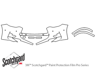 qx30 3M Clear Bra Bumper Precut PPF Diagram
