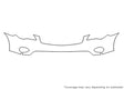 qx50 Avery Dennison Clear Bra Bumper Precut PPF Diagram