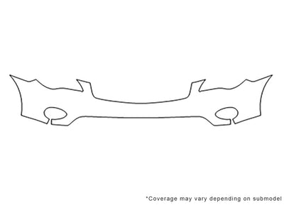 qx50 Avery Dennison Clear Bra Bumper Precut PPF Diagram