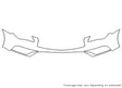 qx50 3M Clear Bra Bumper Precut PPF Diagram