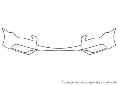 qx50 3M Clear Bra Bumper Precut PPF Diagram