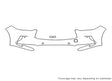 qx50 3M Clear Bra Bumper Precut PPF Diagram