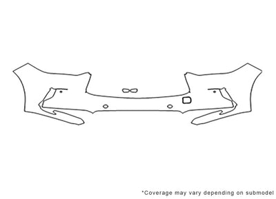 qx50 3M Clear Bra Bumper Precut PPF Diagram