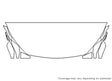 qx50 3M Clear Bra Hood Precut PPF Diagram