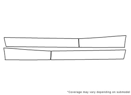 qx50 Avery Dennison Clear Bra Door Cup Precut PPF Diagram