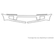 qx56 Avery Dennison Clear Bra Bumper Precut PPF Diagram