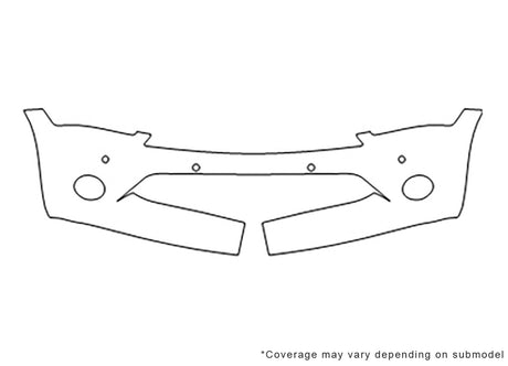 qx56 Avery Dennison Clear Bra Bumper Precut PPF Diagram