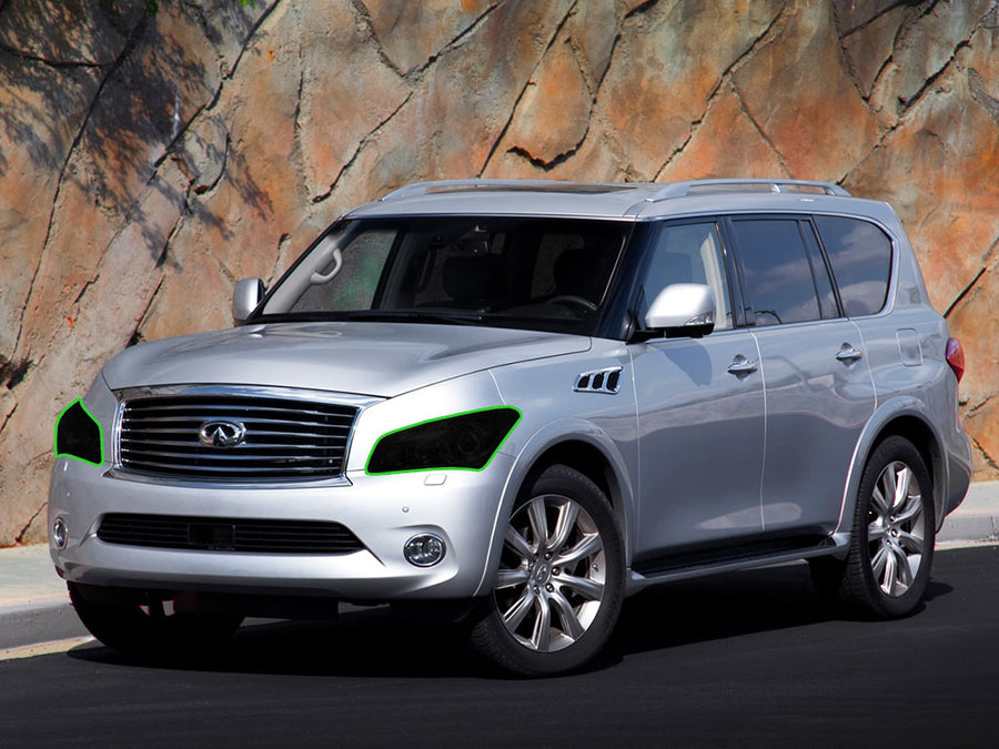infiniti qx56 2011-2011 Headlight Tint Location