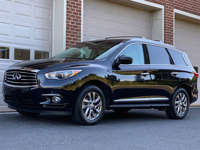 infiniti qx60 2014-2020 Brushed Aluminum Black Pillar Trim