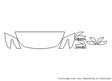 qx60 3M Clear Bra Hood Precut PPF Diagram