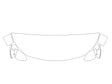 qx60 3M Clear Bra Hood Precut PPF Diagram