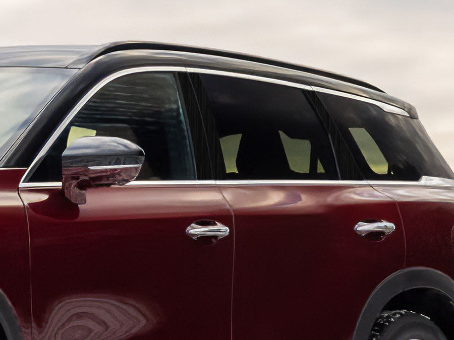infiniti qx60 2023-2024 Brushed Aluminum Black Pillar Cover Diagram
