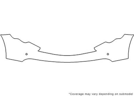 qx70 Avery Dennison Clear Bra Bumper Precut PPF Diagram