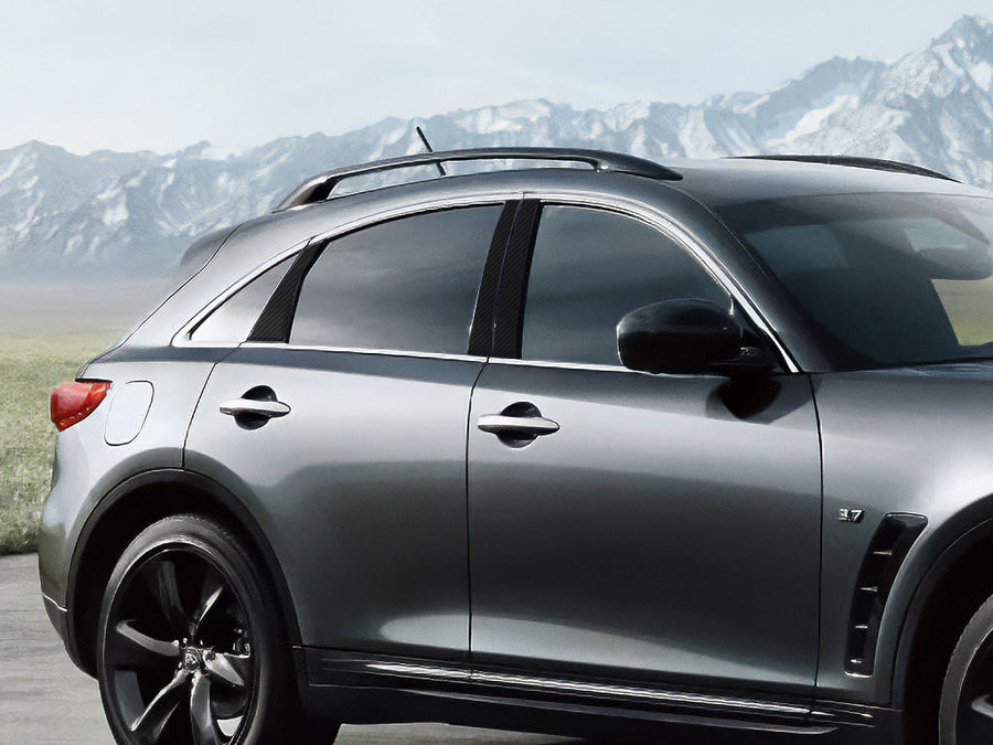 infiniti qx70 2009-2019 Carbon Fiber Pillar Cover Diagram