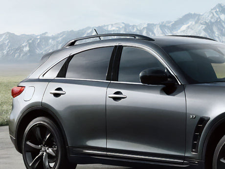 infiniti qx70 2009-2019 Brushed Aluminum Black Pillar Cover Diagram