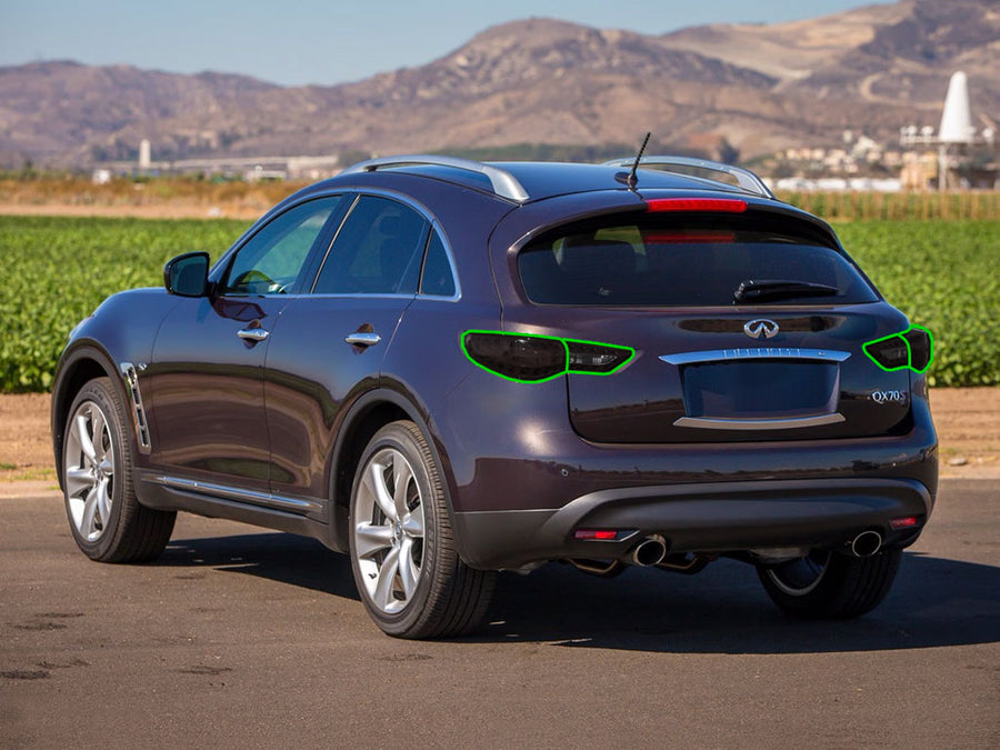 qx70 Tail Light Tint Installation Points