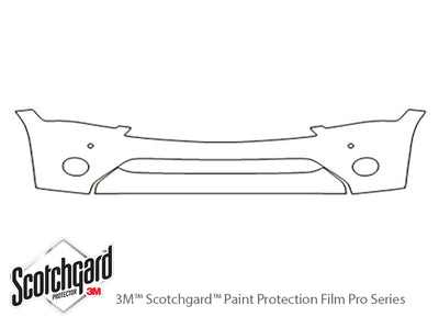 qx80 3M Clear Bra Bumper Precut PPF Diagram