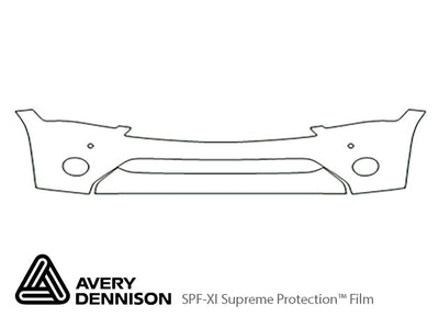 qx80 Avery Dennison Clear Bra Bumper Precut PPF Diagram
