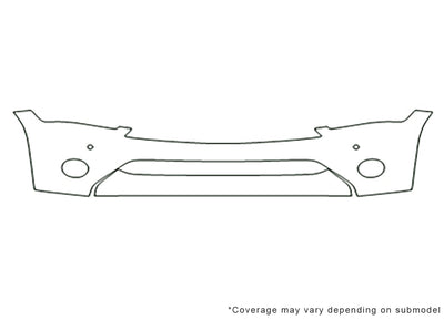 qx80 Avery Dennison Clear Bra Bumper Precut PPF Diagram