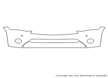 qx80 Avery Dennison Clear Bra Bumper Precut PPF Diagram