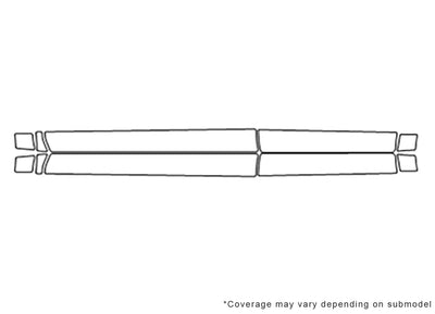 qx80 Avery Dennison Clear Bra Door Cup Precut PPF Diagram